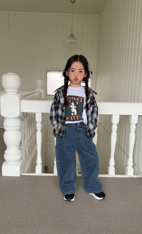 Comma - Korean Children Fashion - #minifashionista - Sweet Cat Tee