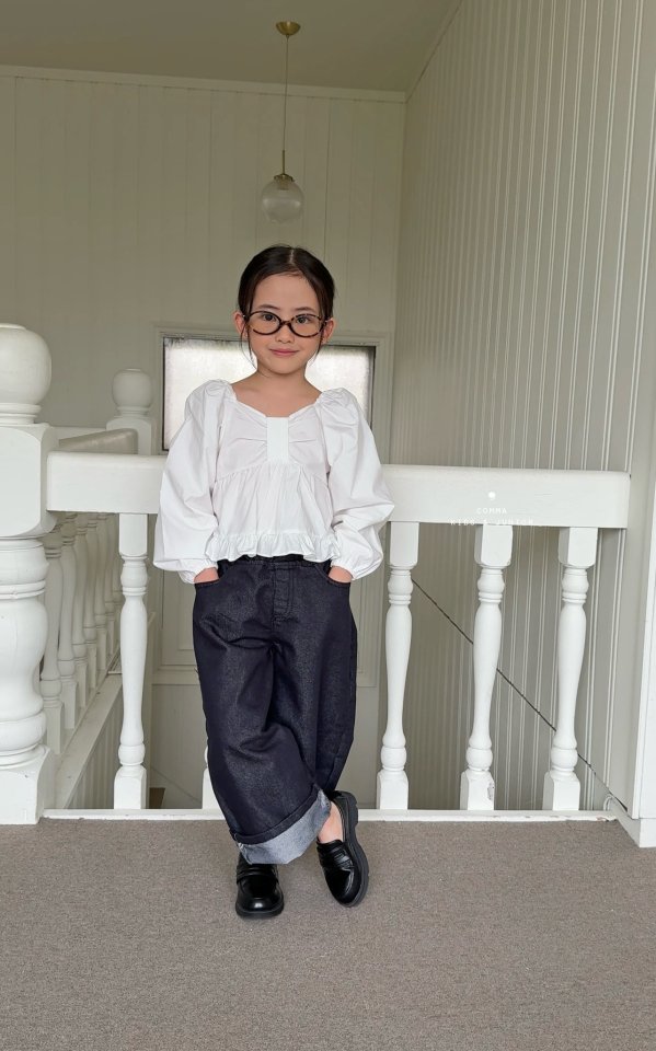 Comma - Korean Children Fashion - #minifashionista - Big Ribbon Blouse - 5
