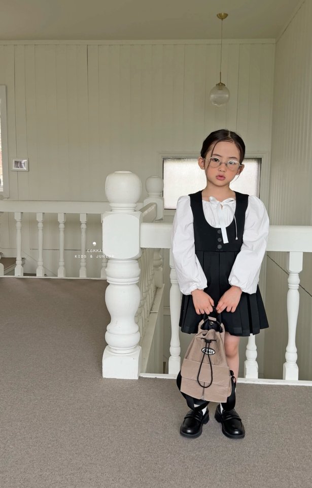 Comma - Korean Children Fashion - #prettylittlegirls - Ribbon Tie Blouse - 10