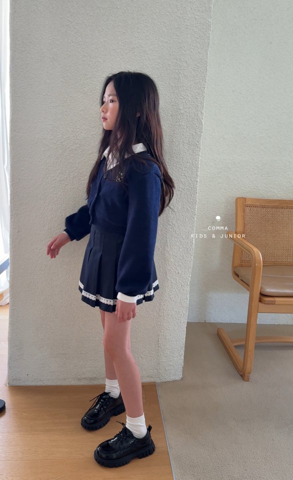 Comma - Korean Children Fashion - #prettylittlegirls - Lace Pleated Skirt - 7