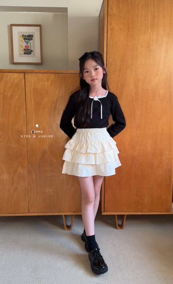 Comma - Korean Children Fashion - #prettylittlegirls - Flower Contrast Tee - 2