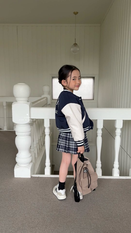 Comma - Korean Children Fashion - #stylishchildhood - Check Pleated Skirt - 6