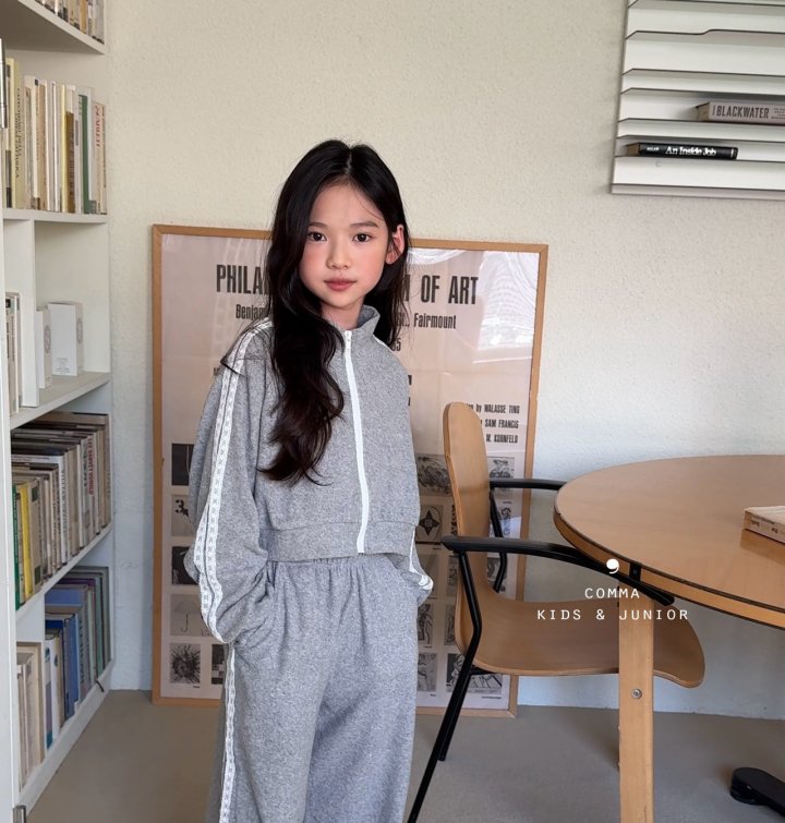 Comma - Korean Children Fashion - #toddlerclothing - Terry Zip-up - 4