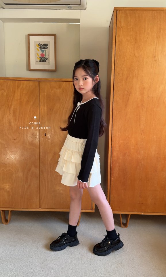 Comma - Korean Children Fashion - #stylishchildhood - Flower Contrast Tee - 5