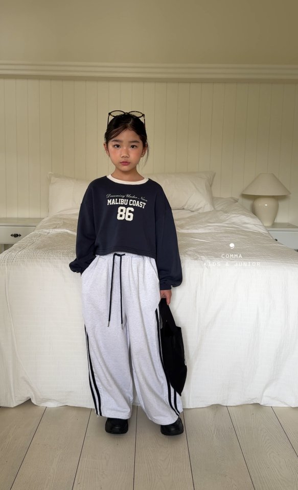 Comma - Korean Children Fashion - #todddlerfashion - Cutline Double Stripe Pants - 9