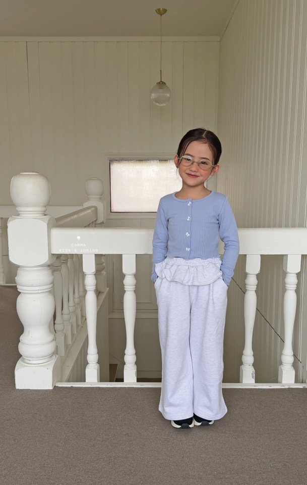 Comma - Korean Children Fashion - #todddlerfashion - Frill Wide Pants - 7
