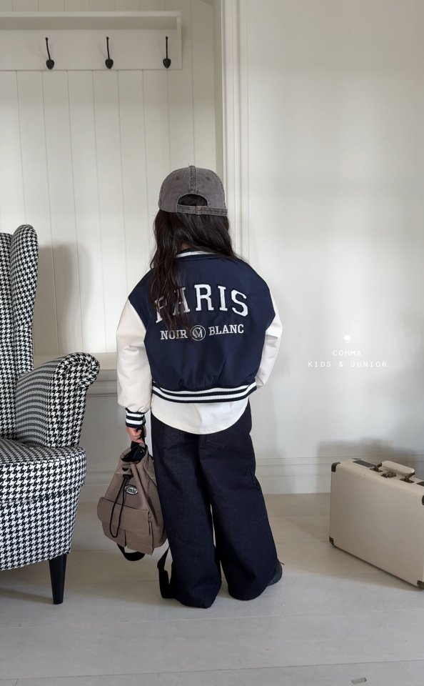 Comma - Korean Children Fashion - #todddlerfashion - Baseball Jumper