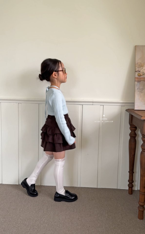 Comma - Korean Children Fashion - #todddlerfashion - Punched String Tee - 11