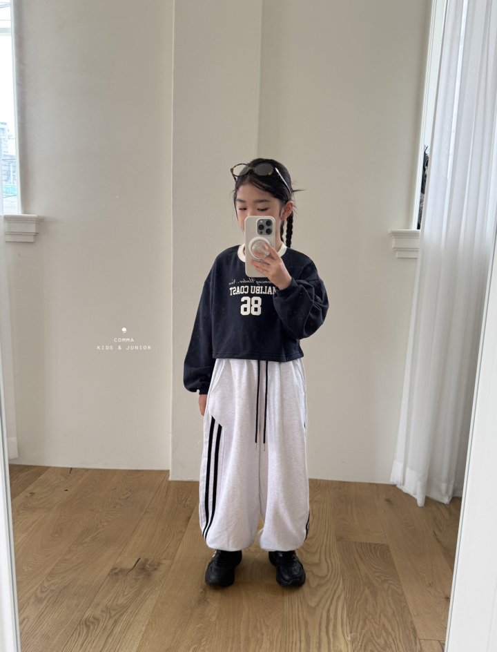 Comma - Korean Children Fashion - #toddlerclothing - Cutline Double Stripe Pants - 10