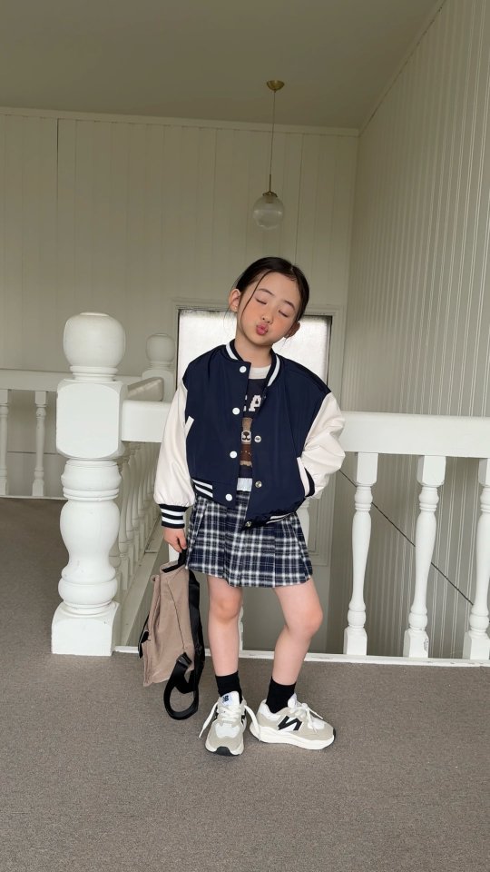 Comma - Korean Children Fashion - #toddlerclothing - Check Pleated Skirt - 5