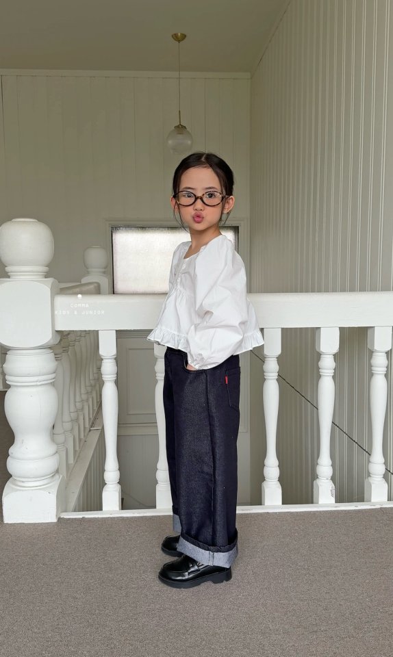Comma - Korean Children Fashion - #toddlerclothing - Big Ribbon Blouse - 8