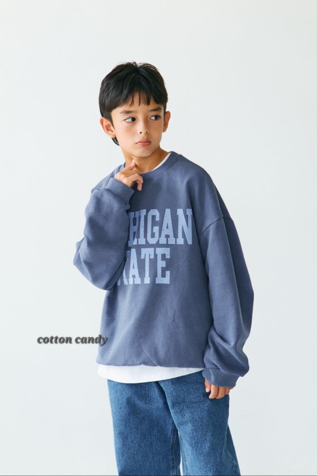 Cotton Candy - Korean Children Fashion - #littlefashionista - Michigan Sweatshirt - 8
