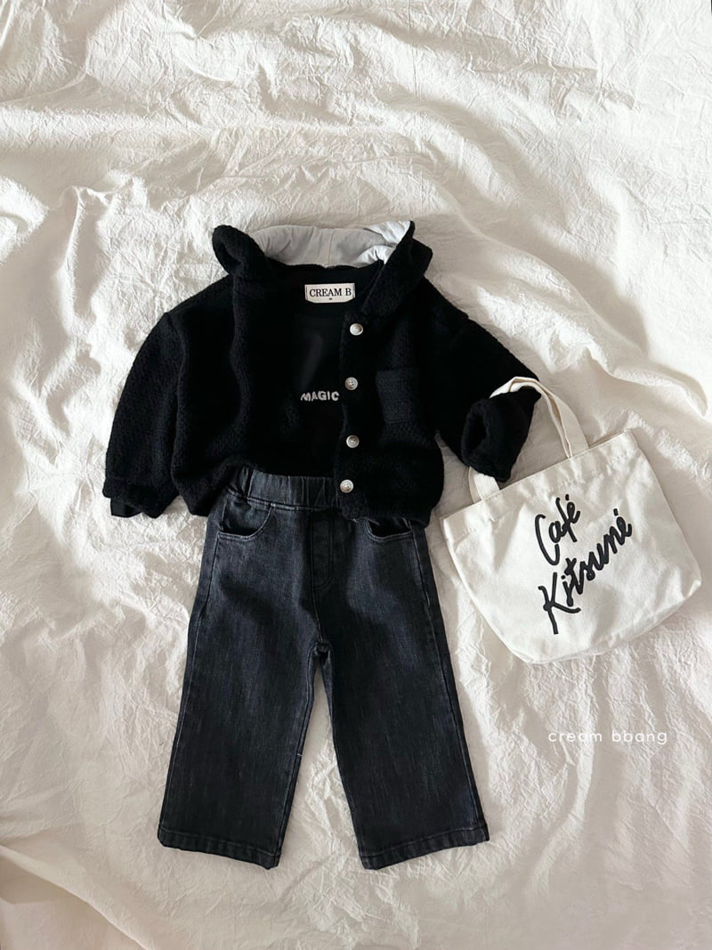 Cream Bbang - Korean Children Fashion - #Kfashion4kids - Straight Stretch Denim Pants - 8