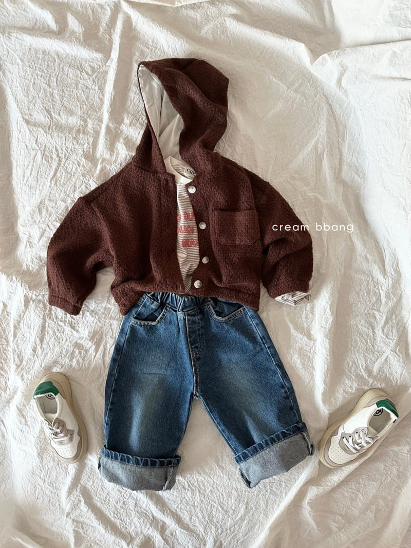 Cream Bbang - Korean Children Fashion - #childofig - Wide Denim Pants - 9