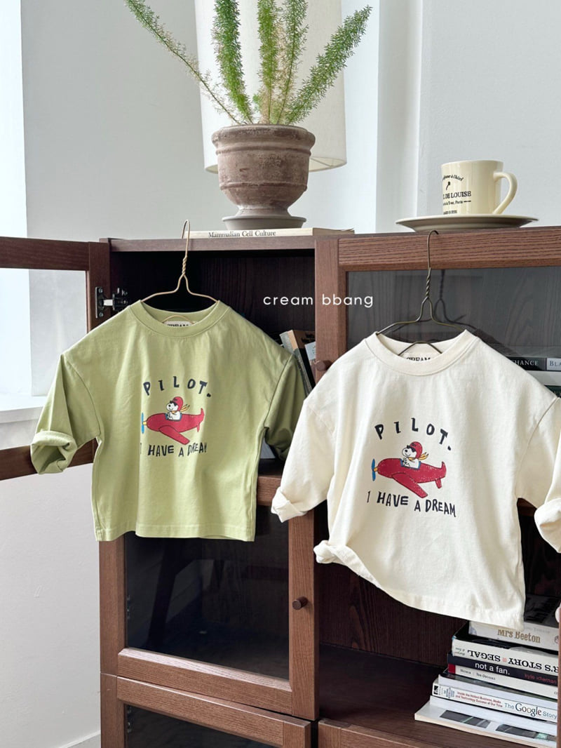 Cream Bbang - Korean Children Fashion - #childofig - Pilot Basic Tee - 7
