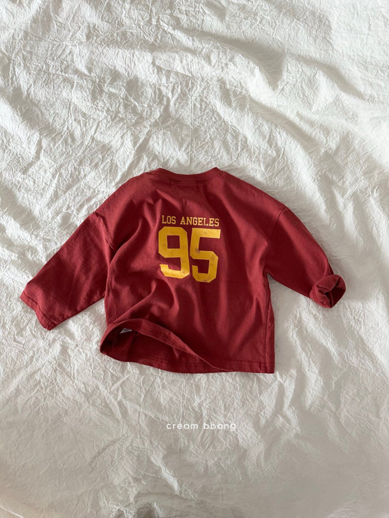 Cream Bbang - Korean Children Fashion - #childofig - Los Angeles Basic Tee - 5