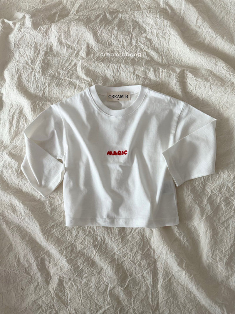 Cream Bbang - Korean Children Fashion - #childofig - Magic Embroidered Tee - 3