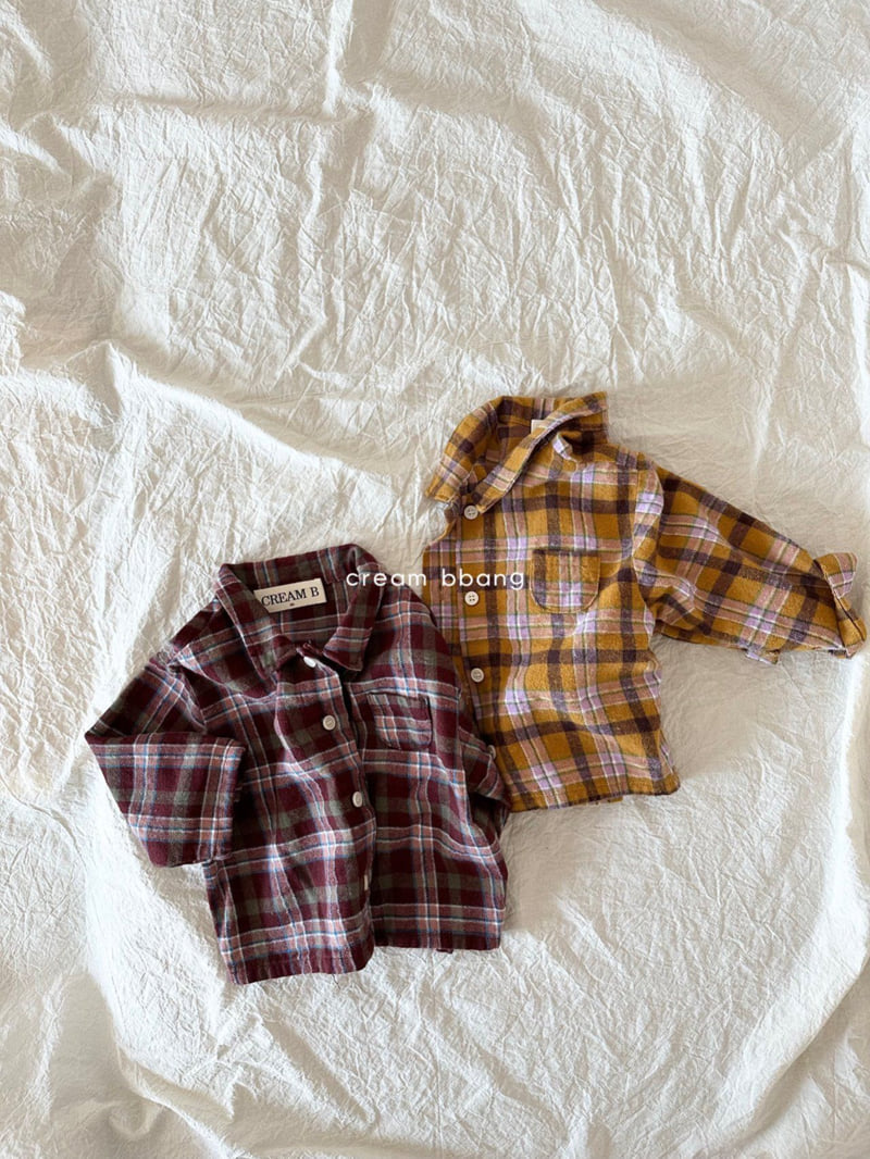 Cream Bbang - Korean Children Fashion - #childofig - Classic Check Shirt