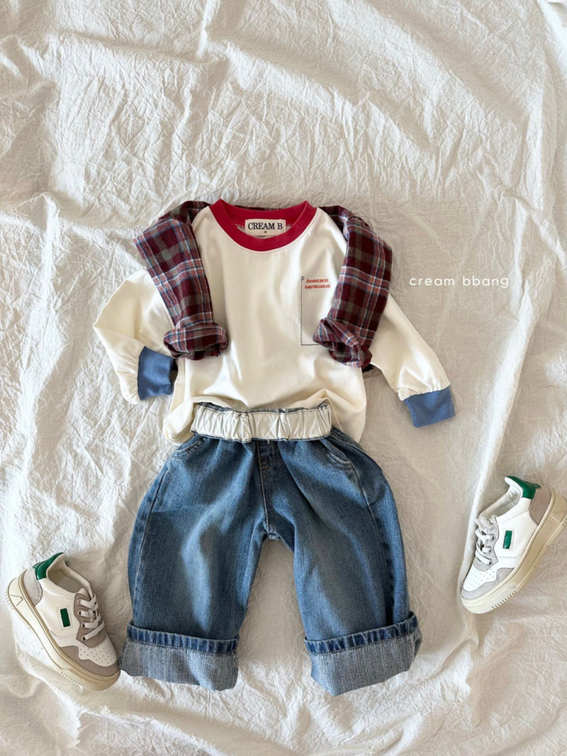 Cream Bbang - Korean Children Fashion - #childofig - Waist Denim Pants - 12
