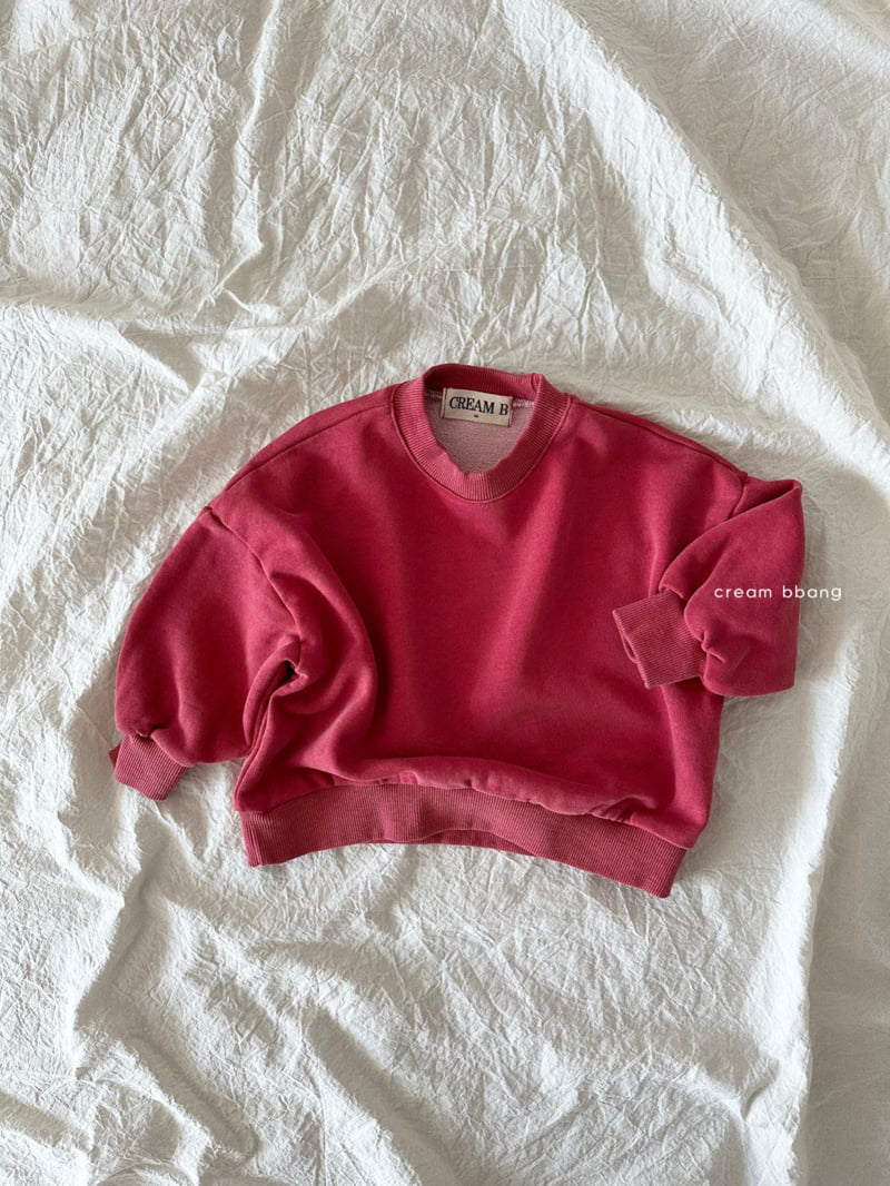 Cream Bbang - Korean Children Fashion - #childrensboutique - Pigment Washed Sweatshirt - 7