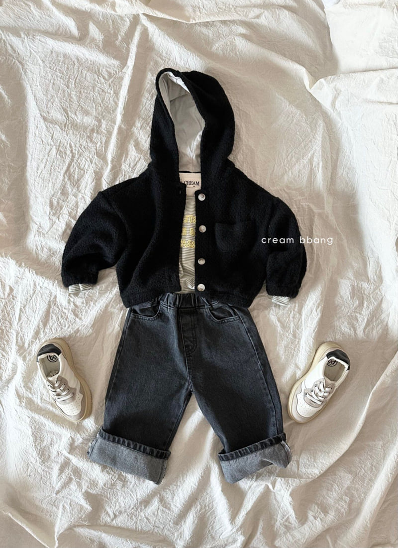 Cream Bbang - Korean Children Fashion - #childrensboutique - Wide Denim Pants - 10
