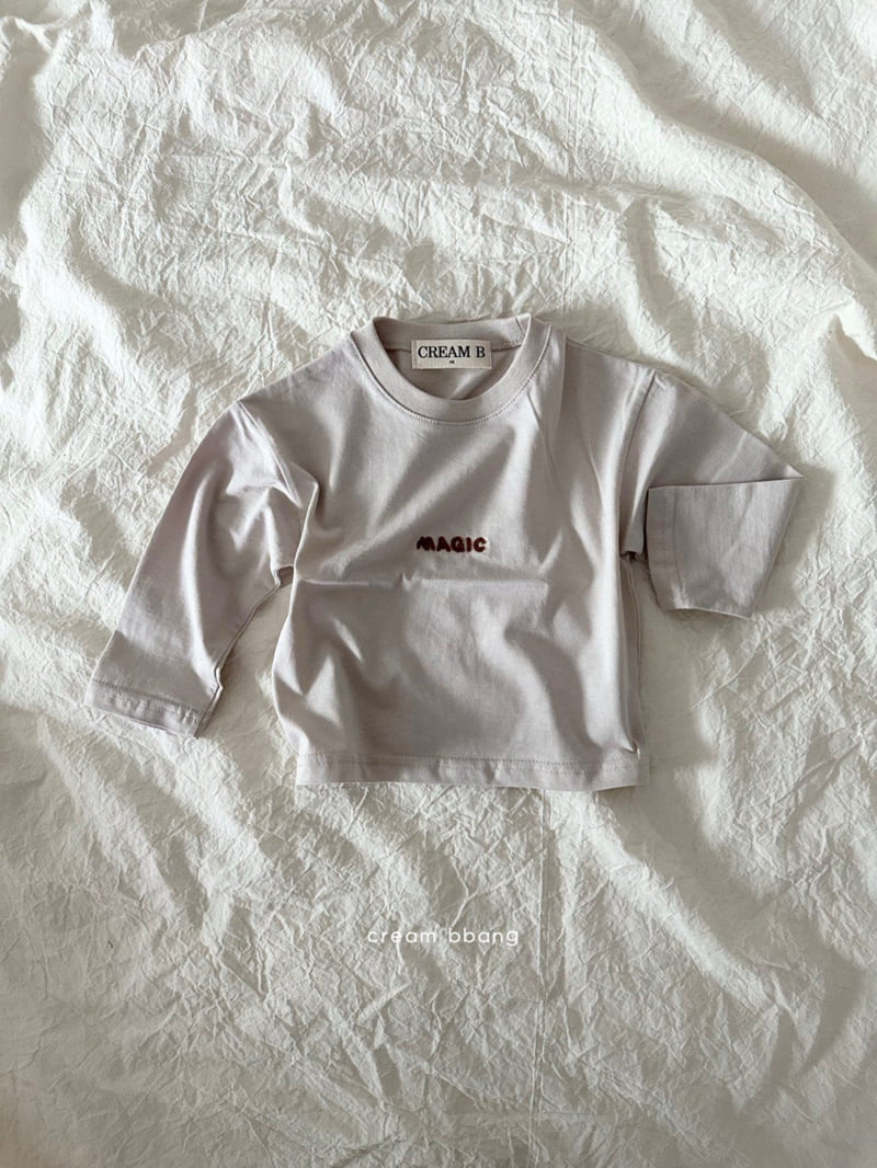 Cream Bbang - Korean Children Fashion - #childofig - Magic Embroidered Tee - 4