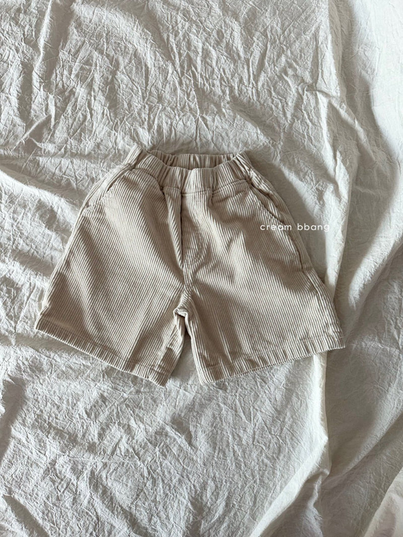 Cream Bbang - Korean Children Fashion - #designkidswear - Bermuda Corduroy Pants - 3