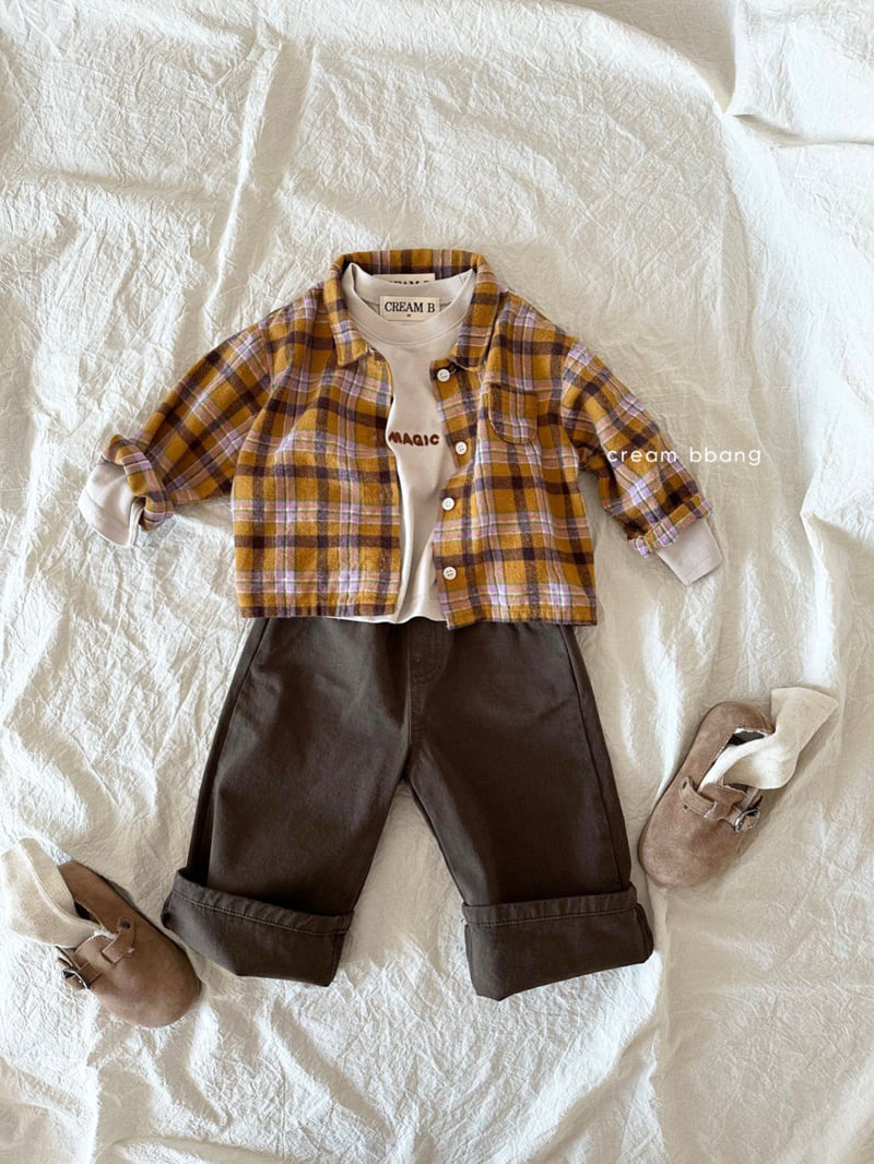 Cream Bbang - Korean Children Fashion - #designkidswear - Wide Cotton Pants - 10