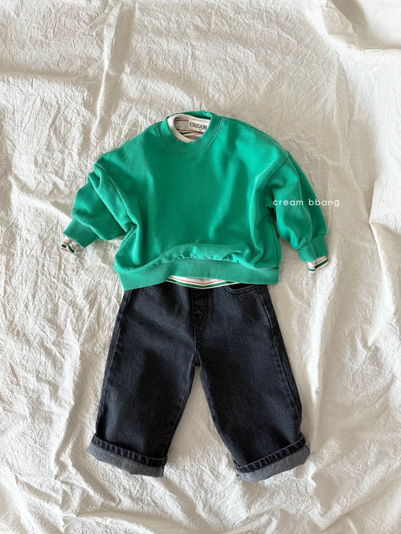 Cream Bbang - Korean Children Fashion - #discoveringself - Pigment Washed Sweatshirt - 9