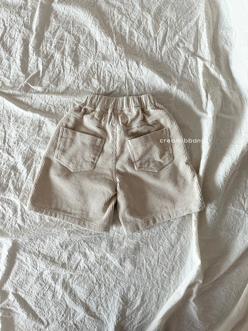 Cream Bbang - Korean Children Fashion - #designkidswear - Bermuda Corduroy Pants - 4