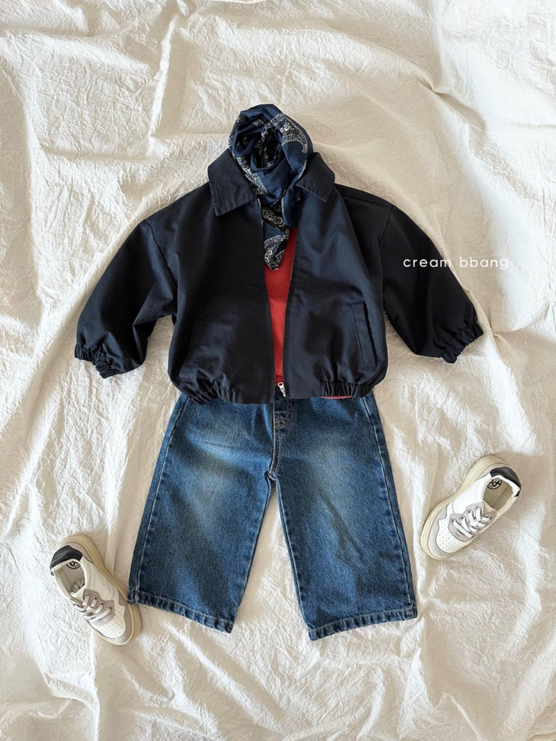 Cream Bbang - Korean Children Fashion - #discoveringself - Wide Denim Pants - 12