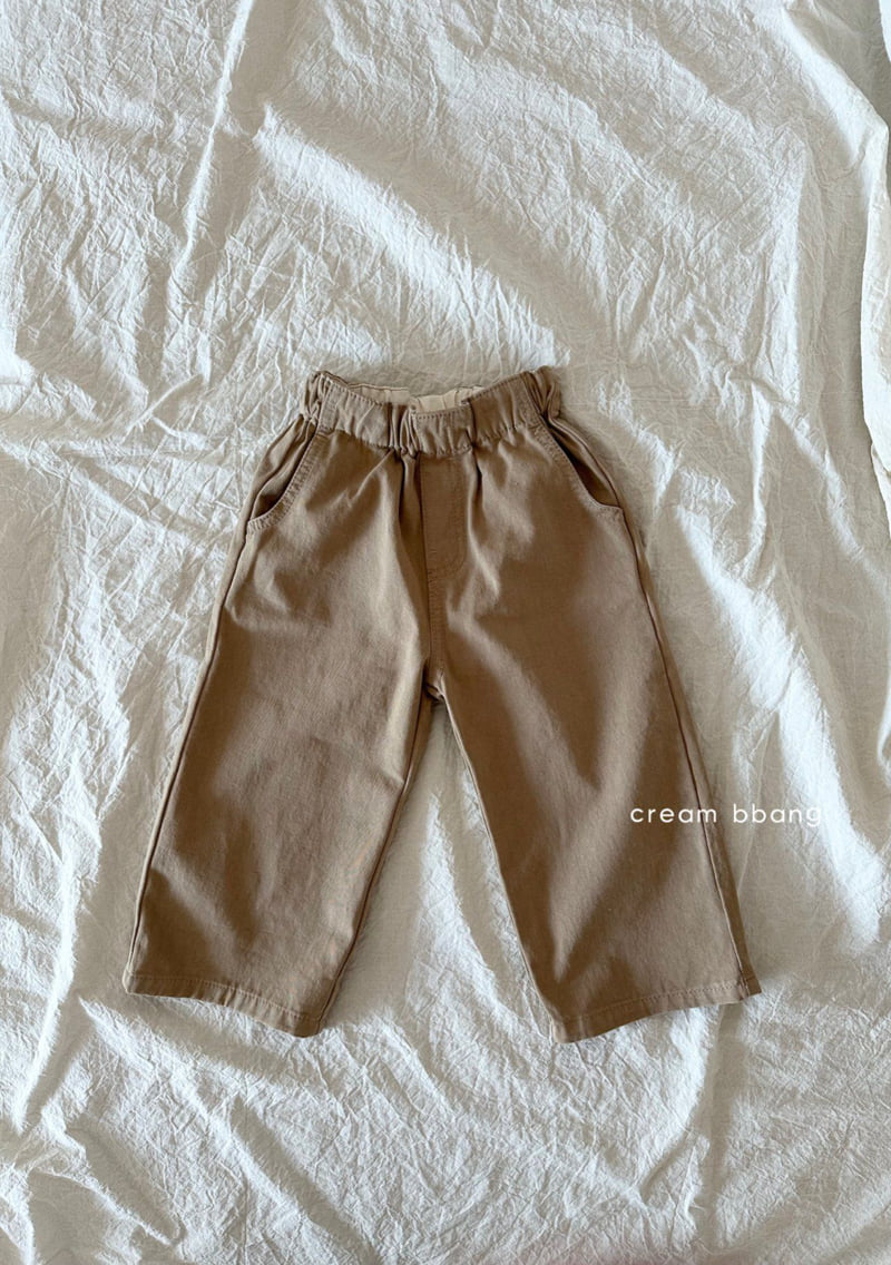 Cream Bbang - Korean Children Fashion - #discoveringself - Waist Cotton Pants - 5
