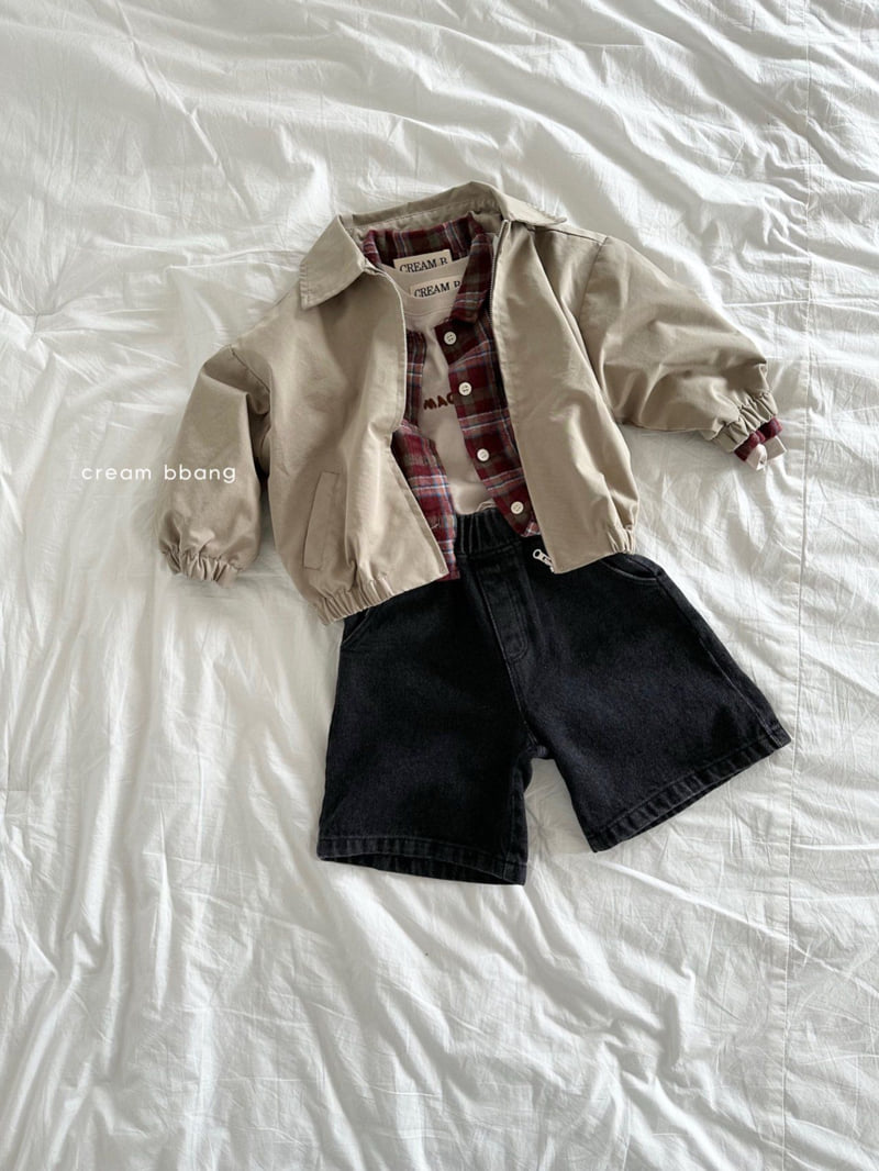 Cream Bbang - Korean Children Fashion - #fashionkids - Bermuda Denim Pants - 8