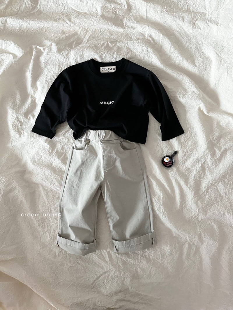Cream Bbang - Korean Children Fashion - #fashionkids - Magic Embroidered Tee - 7
