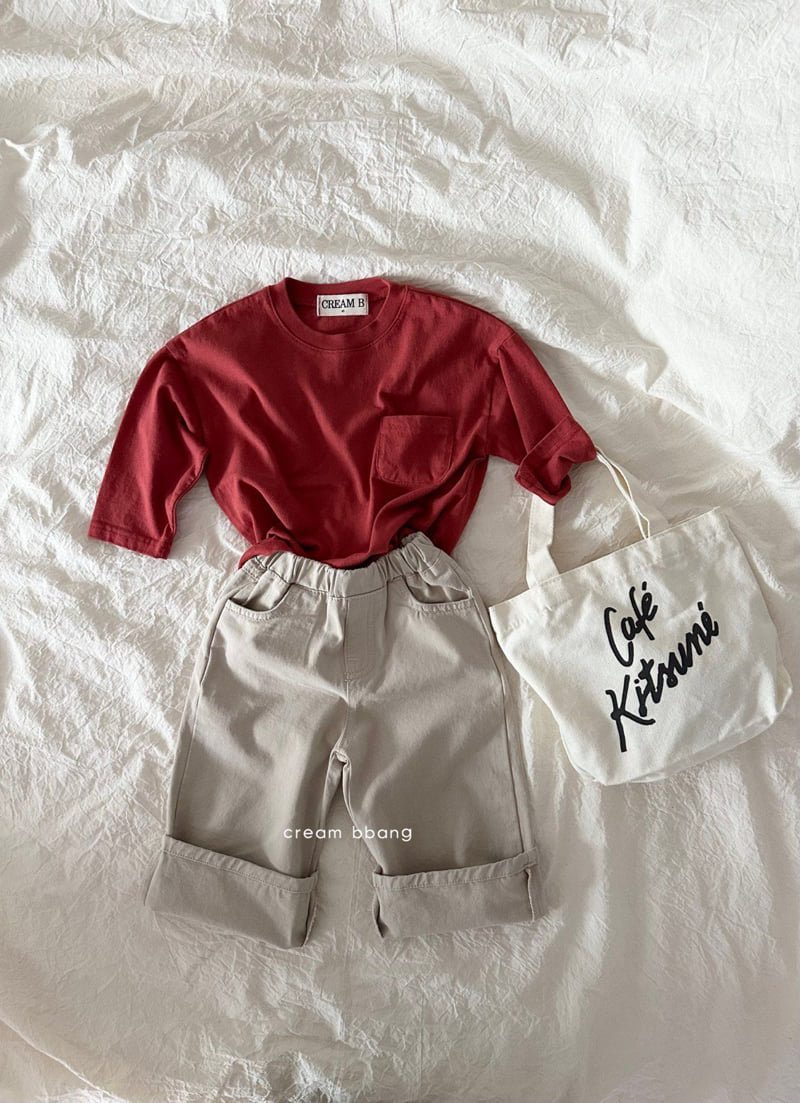 Cream Bbang - Korean Children Fashion - #kidsshorts - Los Angeles Basic Tee - 10