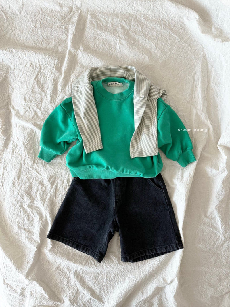 Cream Bbang - Korean Children Fashion - #kidsshorts - Bermuda Denim Pants - 9