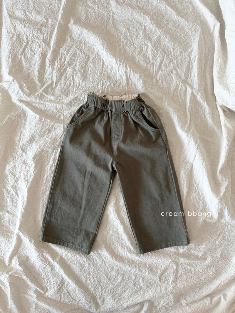 Cream Bbang - Korean Children Fashion - #kidsshorts - Waist Cotton Pants - 7