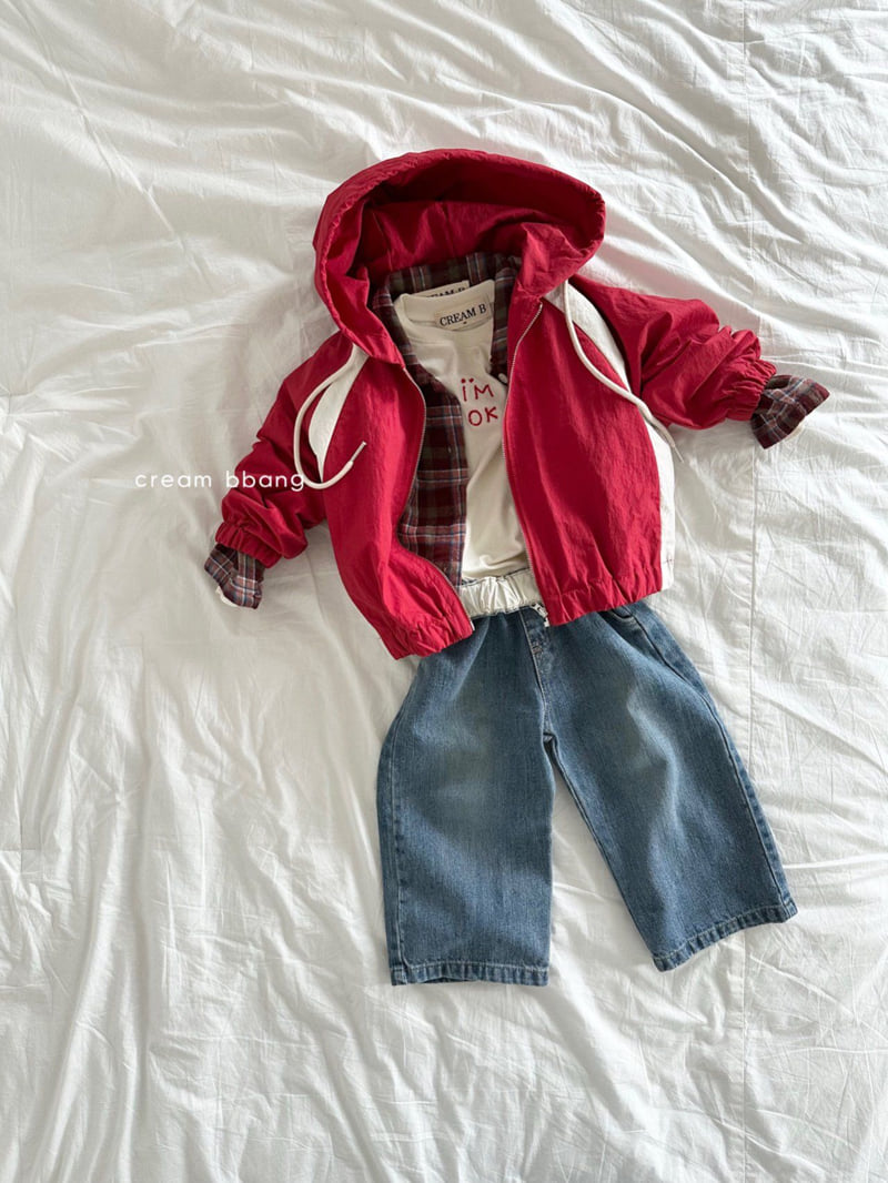 Cream Bbang - Korean Children Fashion - #kidzfashiontrend - Colorblock Windbreaker - 7