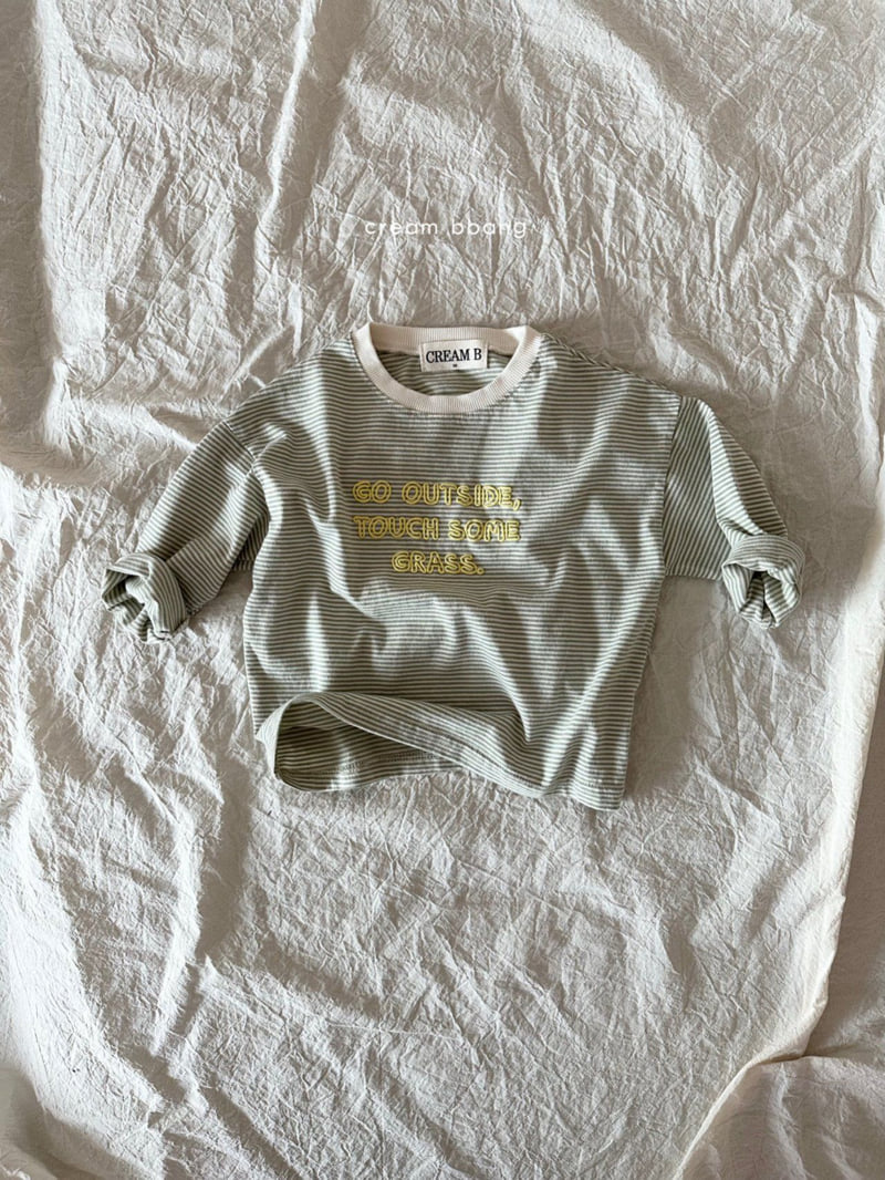 Cream Bbang - Korean Children Fashion - #kidzfashiontrend - Printed Stripe Tee - 5