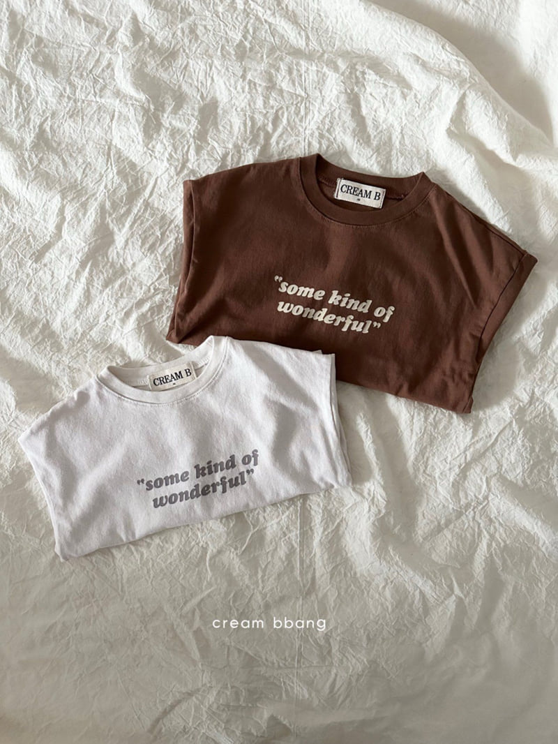 Cream Bbang - Korean Children Fashion - #kidzfashiontrend - Wonderful Basic Tee