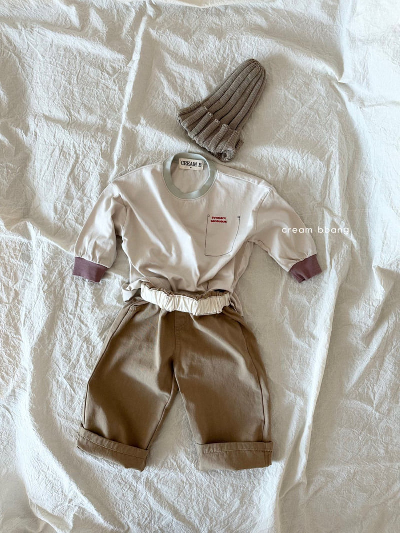 Cream Bbang - Korean Children Fashion - #kidzfashiontrend - Waist Cotton Pants - 9
