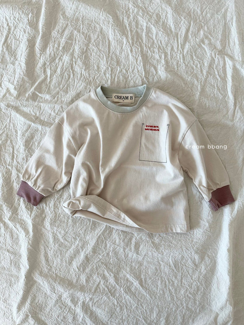 Cream Bbang - Korean Children Fashion - #kidsstore - Embroidered Tee - 4