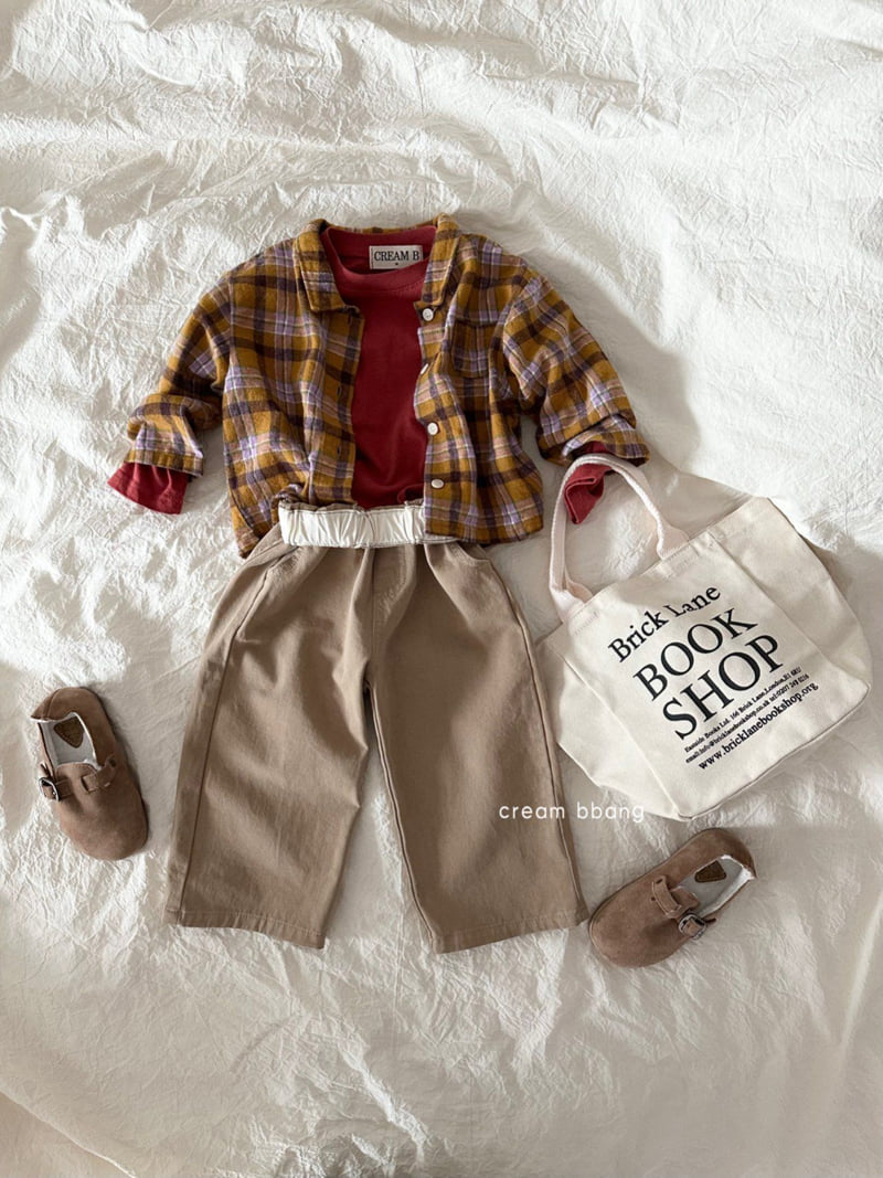 Cream Bbang - Korean Children Fashion - #littlefashionista - Waist Cotton Pants - 11