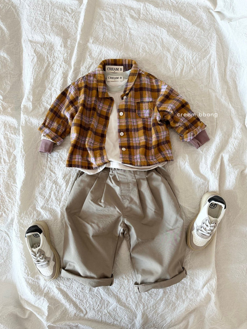 Cream Bbang - Korean Children Fashion - #magicofchildhood - Wide Fit Two-Tuck Pants - 12