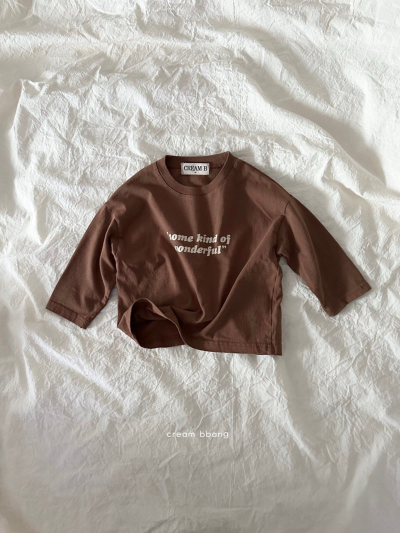 Cream Bbang - Korean Children Fashion - #littlefashionista - Wonderful Basic Tee - 4