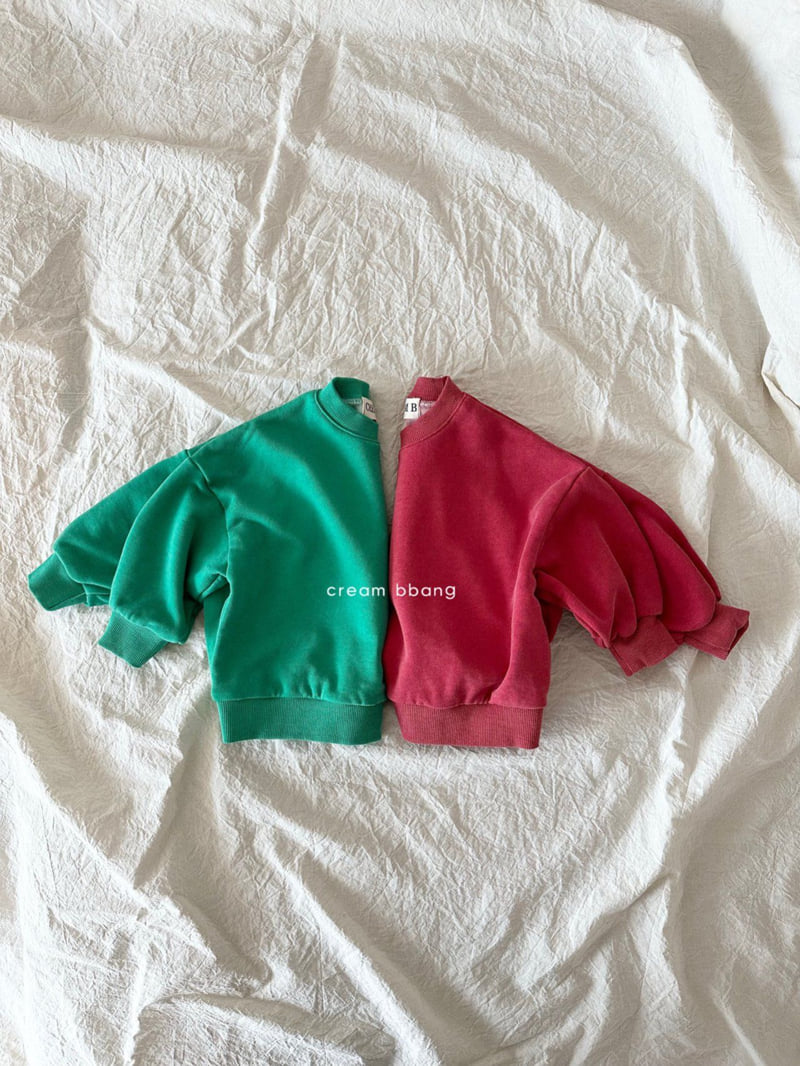 Cream Bbang - Korean Children Fashion - #minifashionista - Pigment Washed Sweatshirt - 3