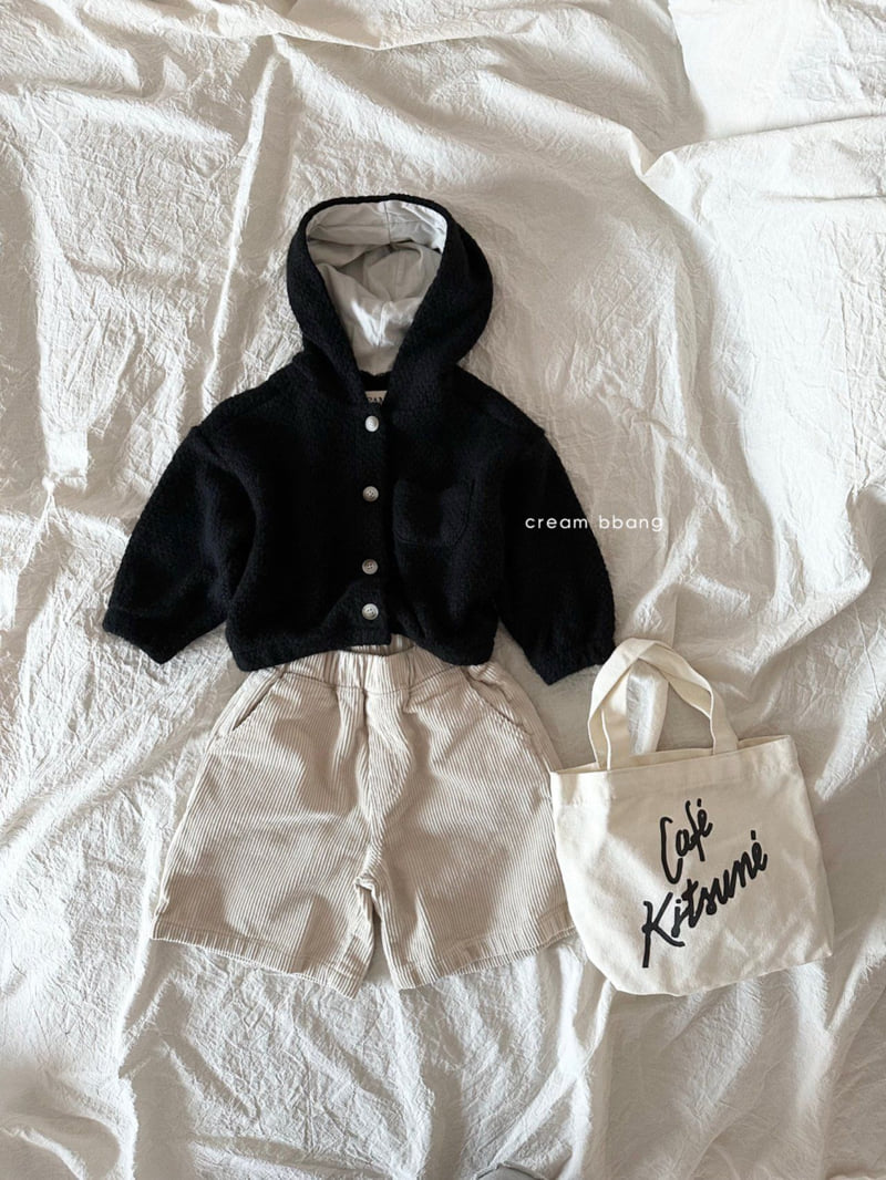Cream Bbang - Korean Children Fashion - #minifashionista - Bermuda Corduroy Pants - 12