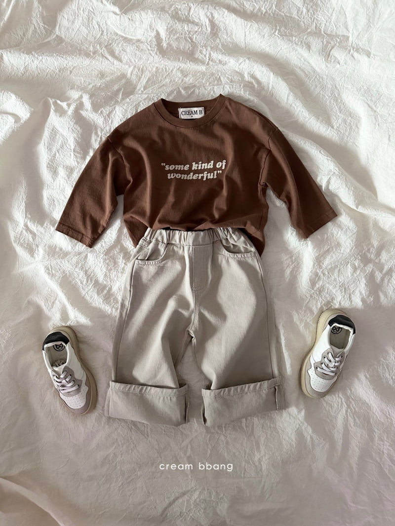 Cream Bbang - Korean Children Fashion - #minifashionista - Wonderful Basic Tee - 5