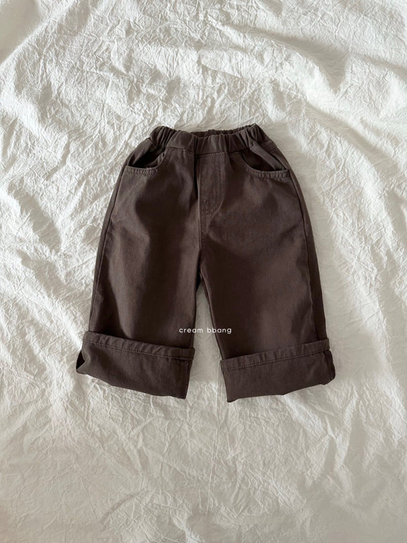 Cream Bbang - Korean Children Fashion - #minifashionista - Wide Cotton Pants - 4
