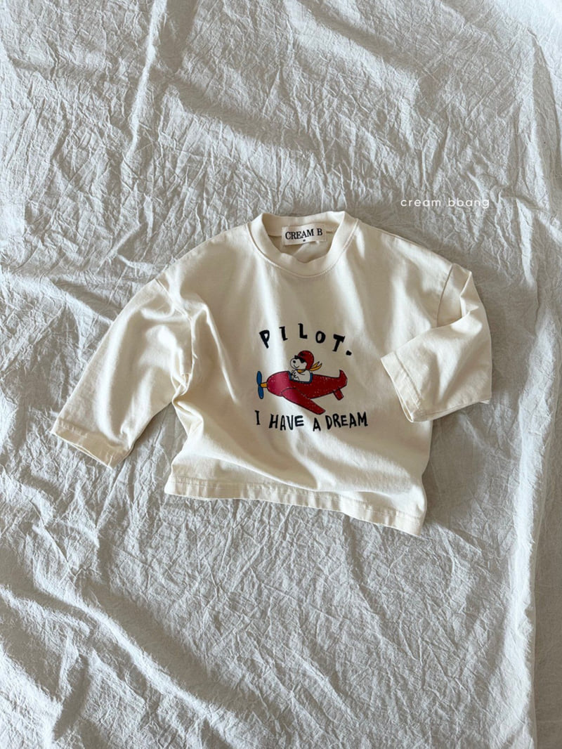 Cream Bbang - Korean Children Fashion - #prettylittlegirls - Pilot Basic Tee - 3